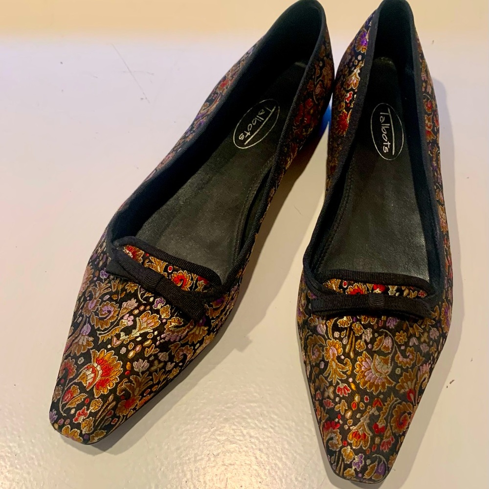 Satin Brocade Flats - Talbots